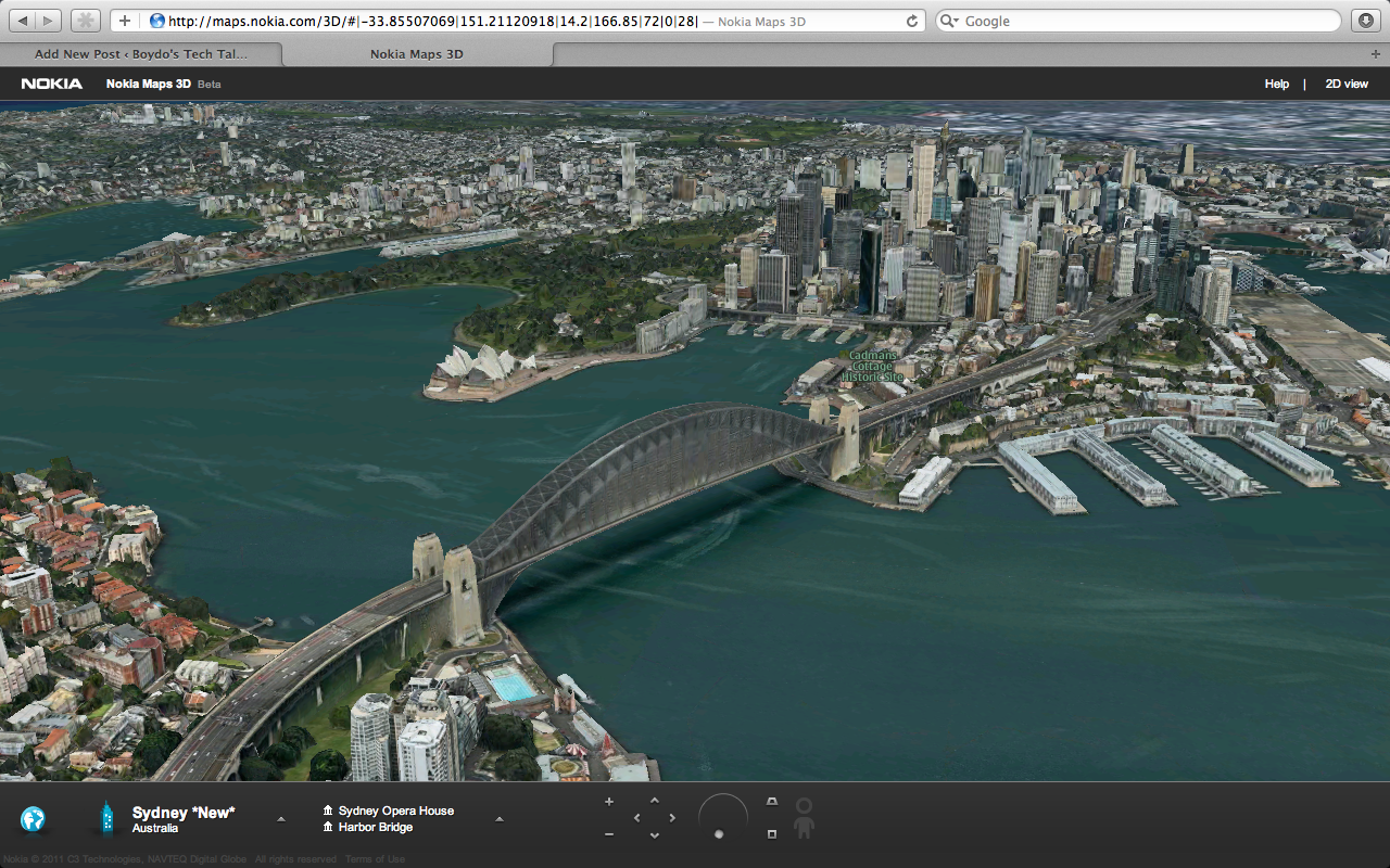 google 3d map view