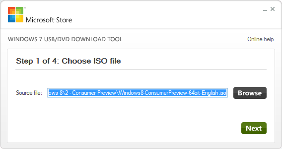 Download the latest version of Windows7-USB-DVD-tool free