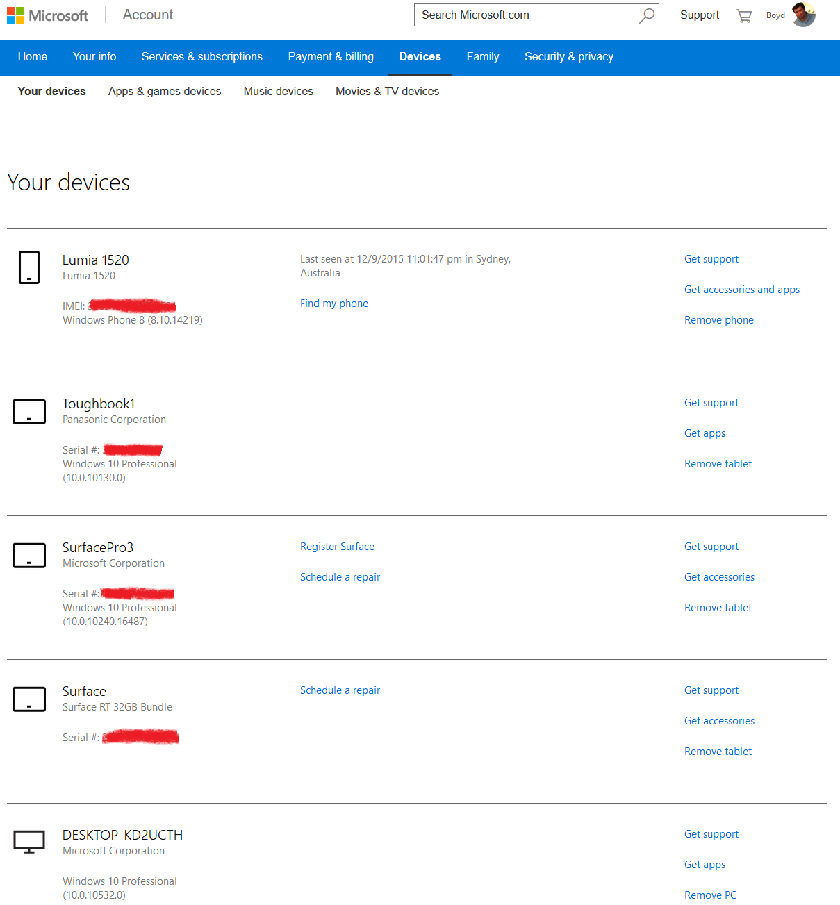 microsoft account product keys